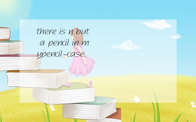 there is n but a pencil in mypencil-case.