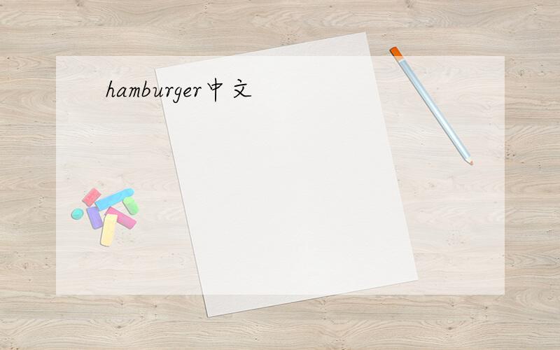 hamburger中文